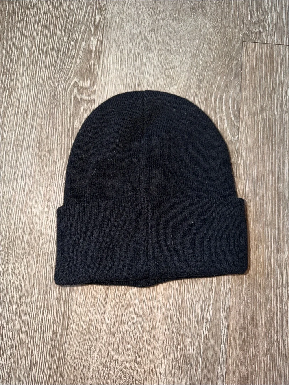 Vintage nba Black Knit Beanie with Red Stripe Chicago bulls